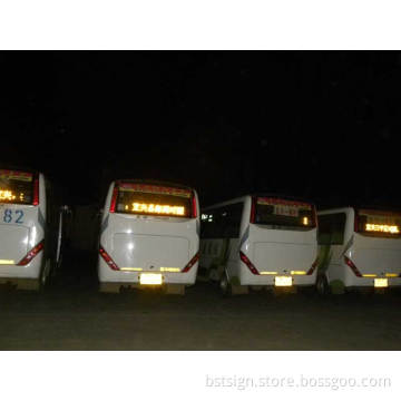 P10 Yellow Color Programmable Bus LED Moving Sign (front/rear window)